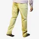 Men's Solid Beige Cotton Formal Pant | Regular Fit Office & Casual Wear